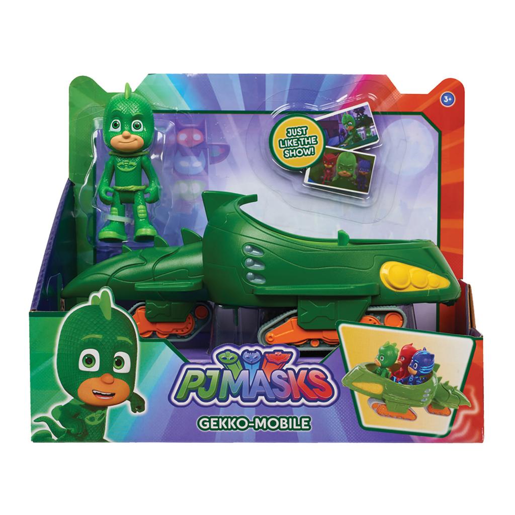 PJ Masks Vehicle, Gekko Mobile & Gekko Figure by Just Play รถหน้ากาก PJ, ฟิกเกอร์ Gekko Mobile & Gek