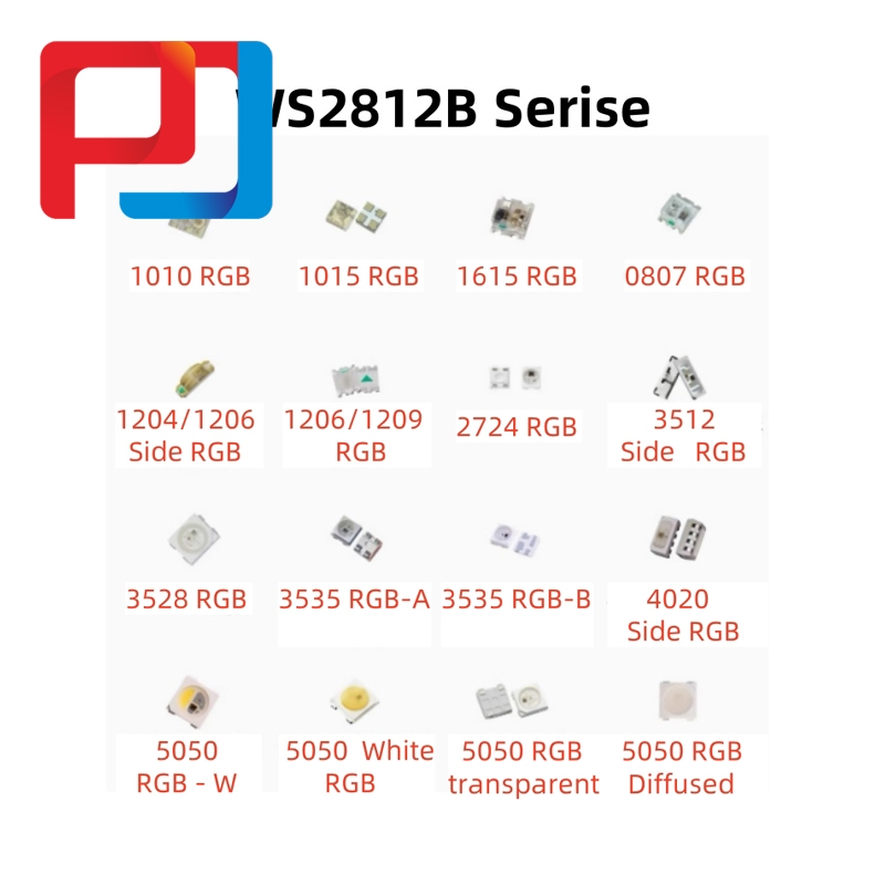 20/50/100pcs Ws2812b 5v Ws2812 5050 3528 4020 1204 1209 0807 2020 Mini โคมไฟแอดเดรสไฟ Led Strip Rgb ไดโอดสะพาน Smd Digital Pixel
