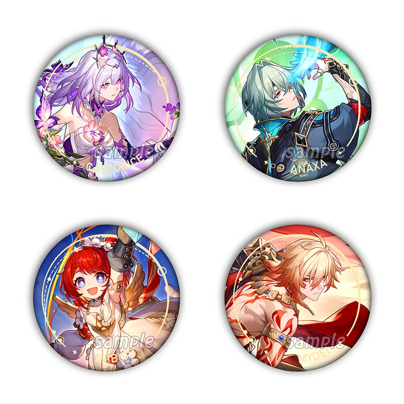 เกม Star Rail badge Castofrice Aglaea Anaxagoras เข็มกลัด 58mm