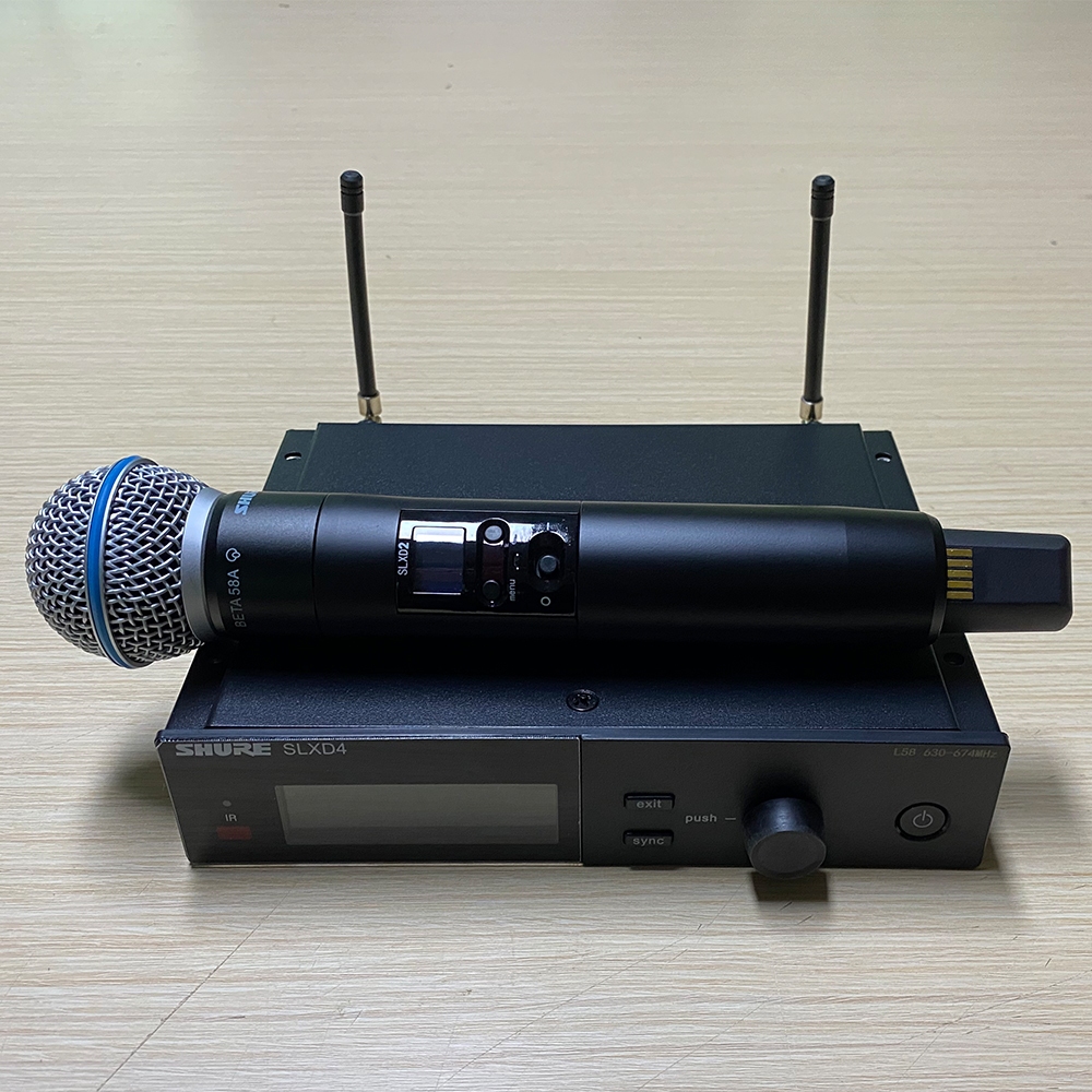 Shure SLXD4 BETA58A ไมโครโฟนไร้สายระดับมืออาชีพ SLXD24/B58 ระบบไร้สายระดับไฮเอนด์