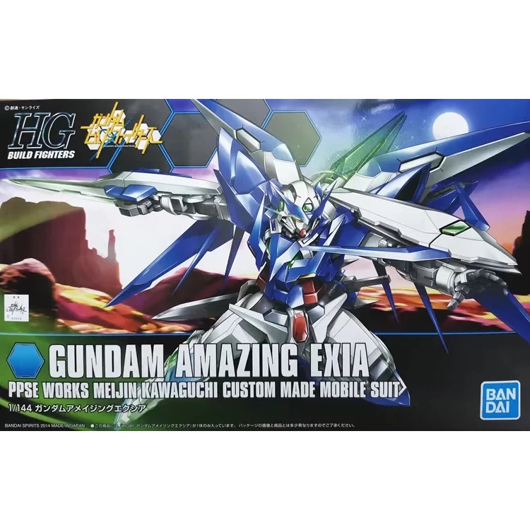 BANDAI HG 1/144 Mobile Suit Gundam HGBF 016 AMAZING EXIA Plastic Model