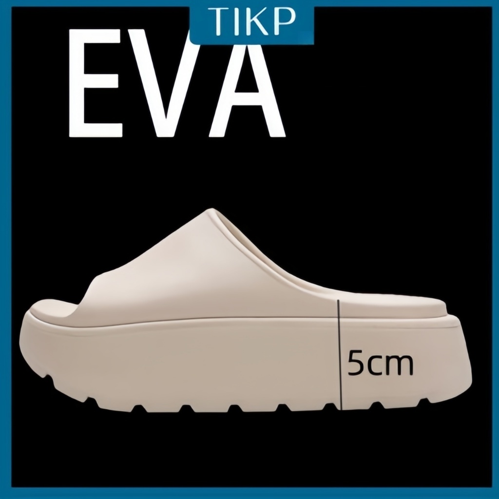 TIKP Candy Color Women Casual รองเท้าแตะ EVA เพิ่มความสูง ขนาด 36-41