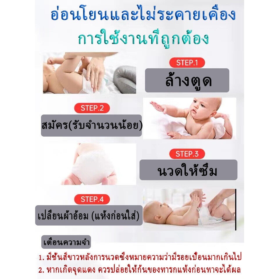 Merry care พร้อมส่ง 125กรัม แก้ผื่นผ้าอ้อม ผิวแห้ง ครีมผื่นผ้าอ้อม ครีมทาก้นเด็ก ของแท้ 100% ลอทใหม่ Sudocrem - รูปที่ 3