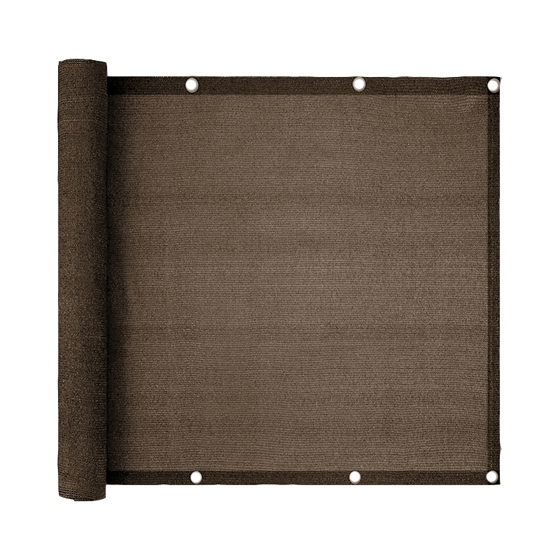 รั้วเสริมสีน้ําตาลสวน | ตาข่ายป้องกันรังสียูวีกันลม | ผ้าคลุมลานระเบียง - รูปที่ 4