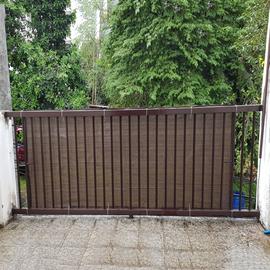 รั้วเสริมสีน้ําตาลสวน | ตาข่ายป้องกันรังสียูวีกันลม | ผ้าคลุมลานระเบียง - รูปที่ 7