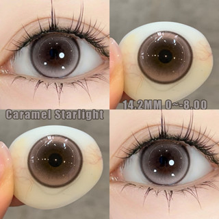 Yimeixi สีชานมธรรมชาติคอนแทคเลนส์สายตาสั้น Baby Eye คอนแทคเล…