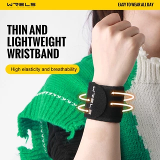 WRELS สนับข้อมือสำหรับเล่นกีฬา ระบายอากาศได้ดี สายรัดข้อมือสำหรับเล่นแบดมินตัน/บาสเก็ตบอล #HW0223