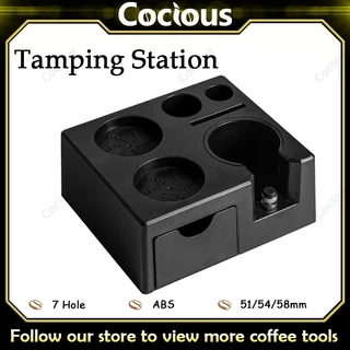 กาแฟ Tamping Station 51/54/58มม.Universal Barista เครื่องมือ ABS มัลติฟังก์ชั่นลิ้นชัก Tamper Holder ฐานผู้ถืออุปกรณ์เสริมกาแฟอเนกประสงค์