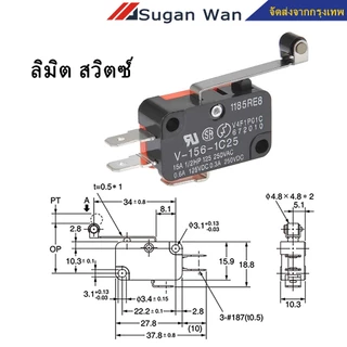 5ชิ้น ลิมิต สวิตซ์ KW12-3 V-15-1c25 V-155-1c25 V-156-1c25 Micro Limit Switches