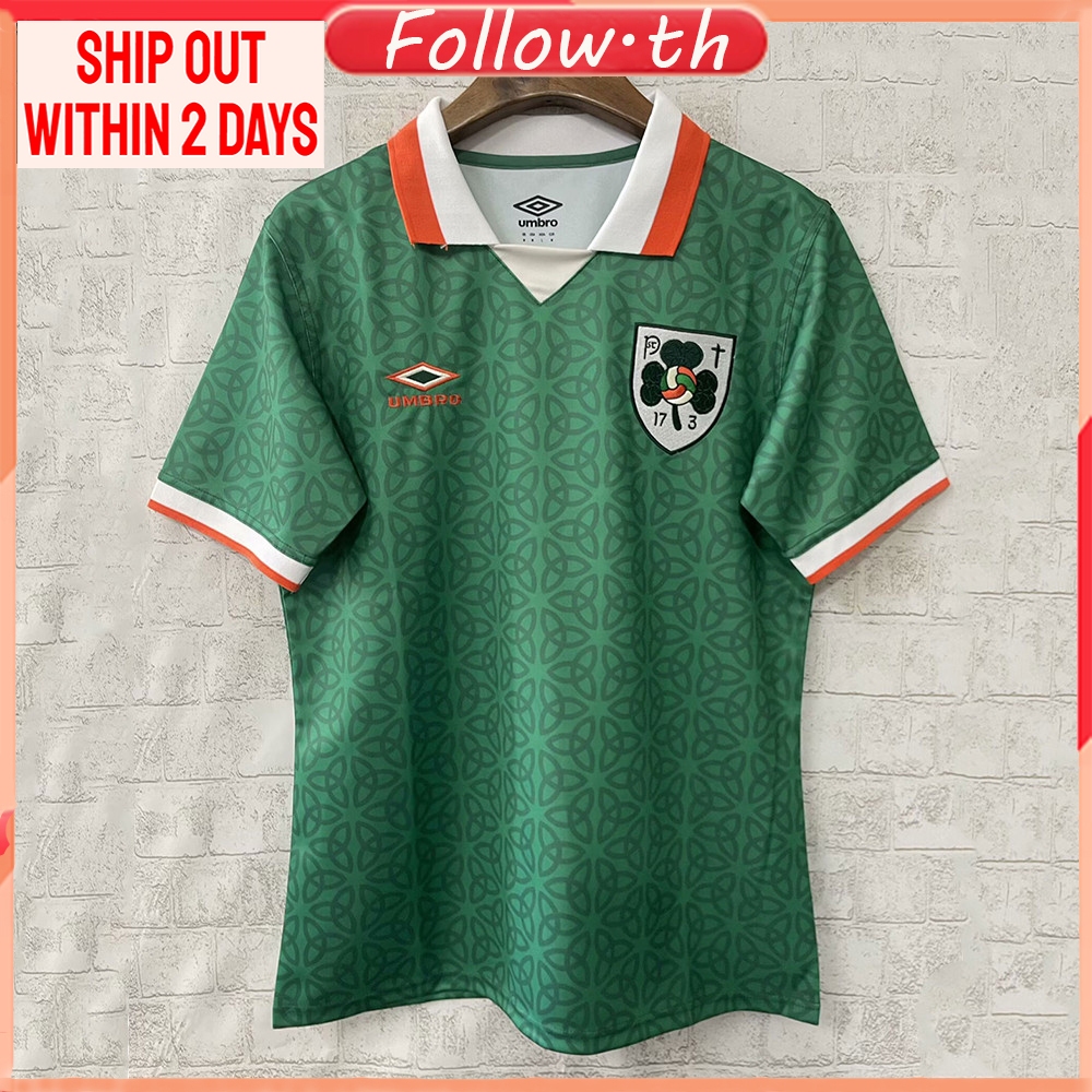 2025 Ireland St. Patrick's Day Umbro Green Men's Rugby Jersey