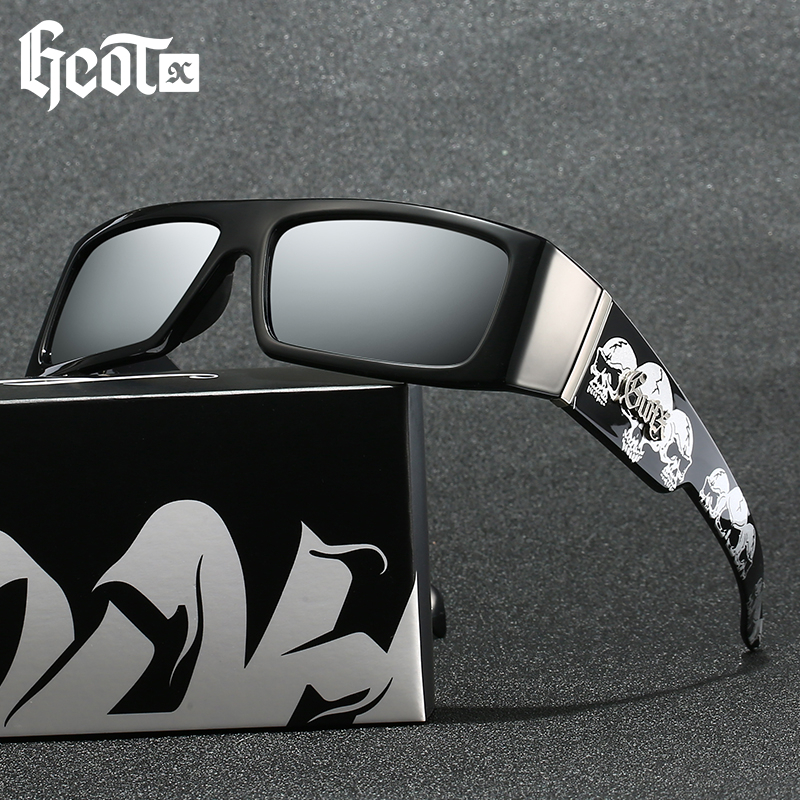Gcotx แว่นกันแดดโพลาไรซ์ดีไซน์แบรนด์ Men West Coast Y2K Cyberpunk