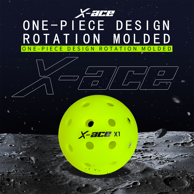 [Amasport X1]Pickeleball Ball ความยืดหยุ่นสูงและความทนทานในร่มมืออาชีพ 6/12/24 ชิ้น,40 หลุมการฝึกอบร