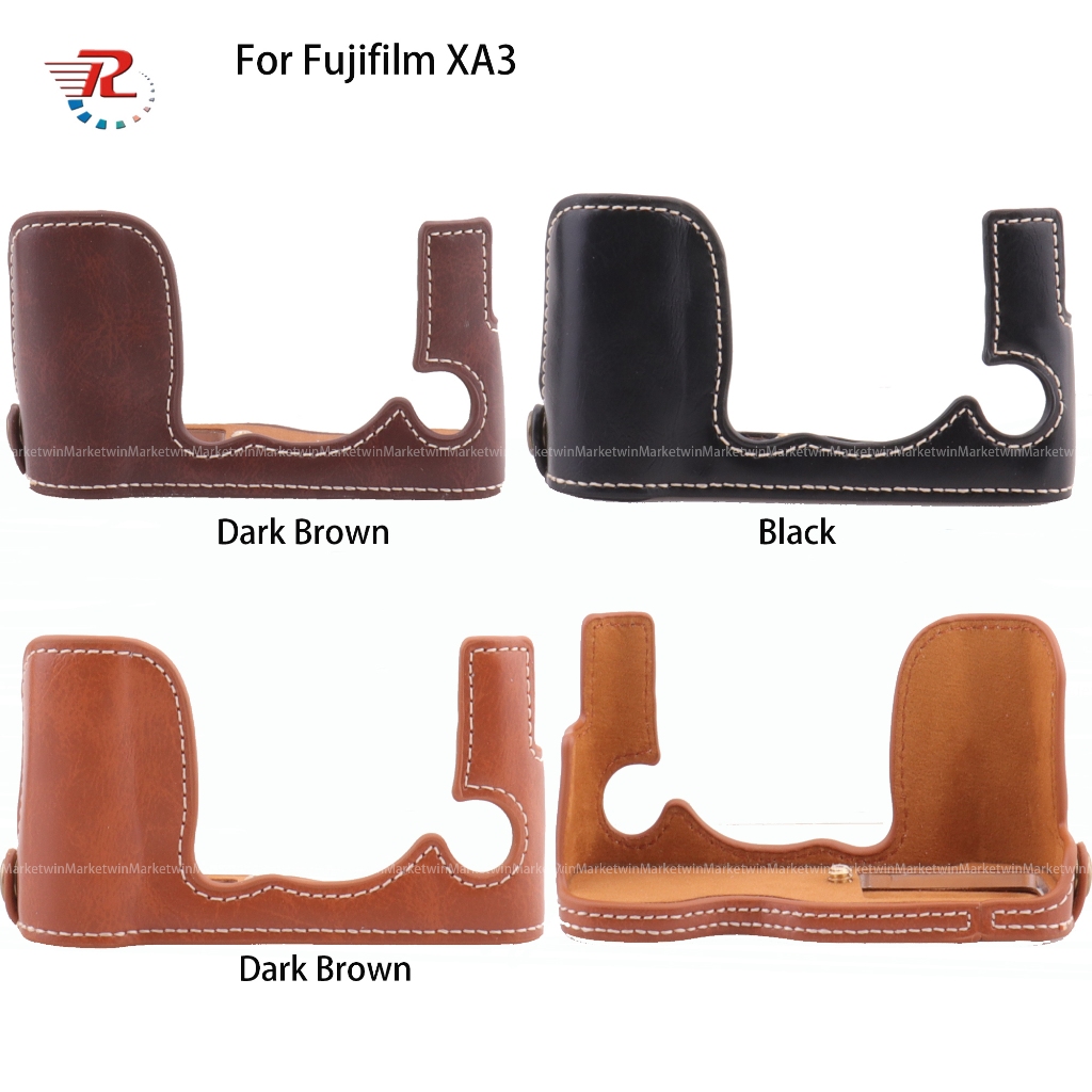 หนัง Pu กล้องครึ่งกรณีสําหรับ Fujfilm XA3 XA2 XA1 XM1 XA7 XA5 XA10 XA20