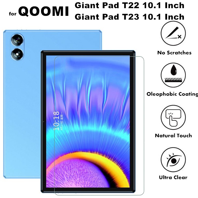for QOOMI Tab Giant Pad T23 T22 10.1 Inch Tablet Tempered Glass Scratch Resistant Screen Protector