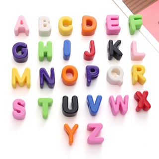 ขายส่ง 500กรัม/แพ็ค อะคริลิจดหมายลูกปัดผสมสี หลวมลูกปัด อุปก…