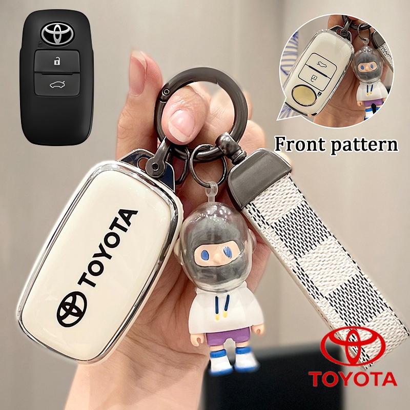 เคสกุญแจรถโตโยต้า Toyota ฝาครอบกุญแจสําหรับ Toyota YARIS 2022-2023/Raize/Avanza/YARIS ativ 2022-2024/Vios/YARIS CROSS 2023-2024