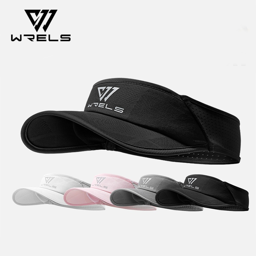WLS กีฬา Visor น้ำหนักเบาทองกันแดด สำหรับผู้หญิงและผู้ชาย ใช้ได้ในการวิ่ง กอล์ฟ และเทนนิส #F63