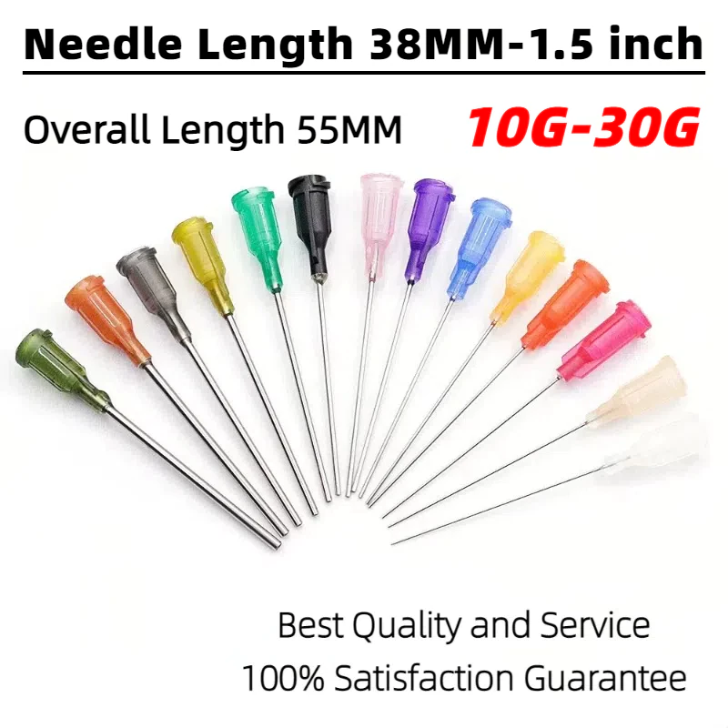 38mm 1.5นิ้ว 10G-30G สกรูหัวฉีดพลาสติกเหล็ก หัวเข็มหยอดกาว ปลายสแตนเลส เข็มหยอดของเหลว วัสดุสิ้นเปลือง Dispenser อุปกรณ์เสริมเข็ม เหมาะสำหรับใช้ในอุตสาหกรรมเท่านั้น 10G/11G/12G/13G/14G/15G/16G/17G/18G/19G/20G/21G/22G/23G/24G/25G/26G/27G/30G