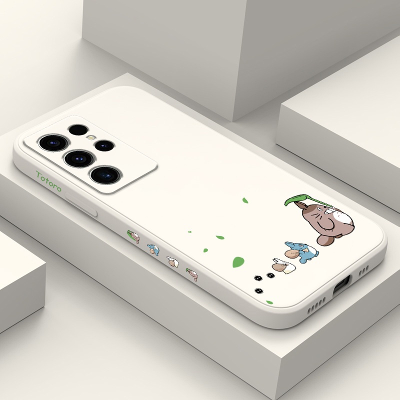 ทํางานแมวเคสโทรศัพท์สําหรับ Samsung Galaxy S25 S24 S23 S22 FE Ultra Plus 5G ซิลิโคนเหลวด้านข้างรูปแบบฝาครอบ