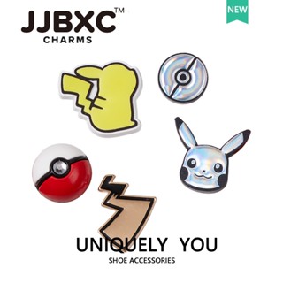 JJBXC ตัวติดรองเท้า charm รองเท้าแต่งน่ารัก หัวเข็มขัด LED ร…