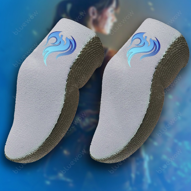 Bluewow Silver ถุงมือสําหรับเล่นเกมมือถือ เรียบและทนทาน PUBG/MLBB/Alliance