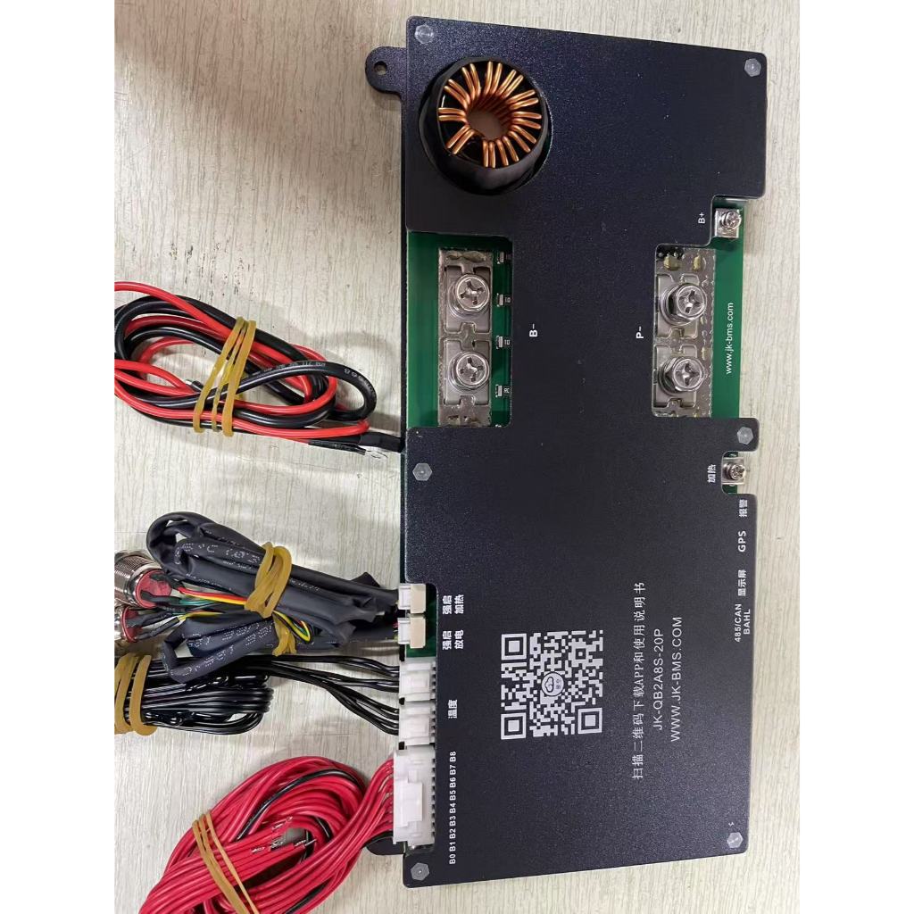 Jikong เริ่มต้นรถ 4S ถึง 8S 2A Active Balance BMS 3000A เครื่องยนต์รถจักรยานยนต์ 200A ชาร์จ Discharg