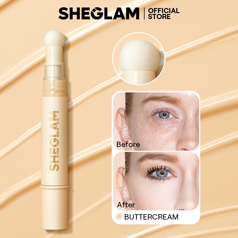 Sheglam Head Applicator Matte Liquid คอนซีลเลอร์ติดทนนาน Brightening Color Corrector Weightless All-Day Long Lasting Hydrating คอนซีลเลอร์