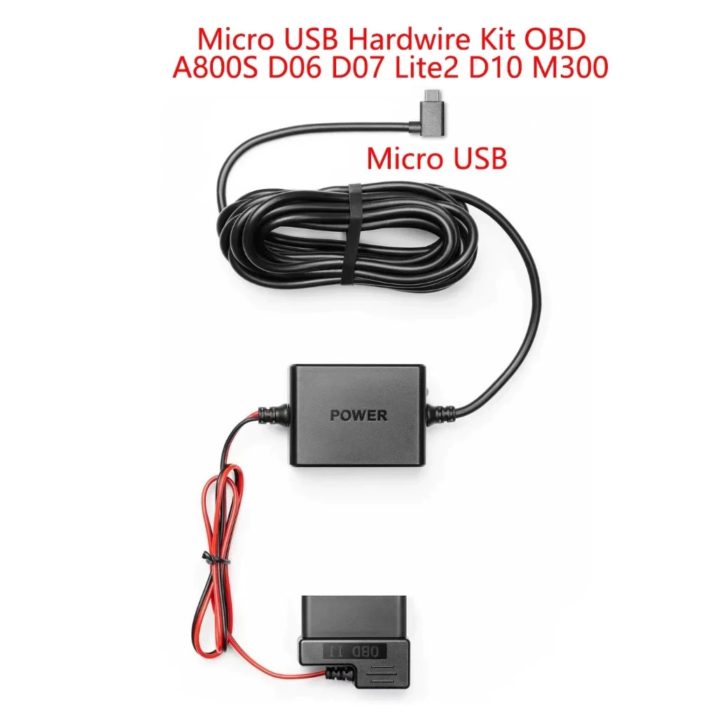 70mai OBD-II hardwire ชุดที่จอดรถสายเฝ้าระวัง 24 ชั่วโมงบันทึกสําหรับ Type-C และ micro USB A500s, A200, m300, A810,A800SE.A510,M310 thumbnail 8