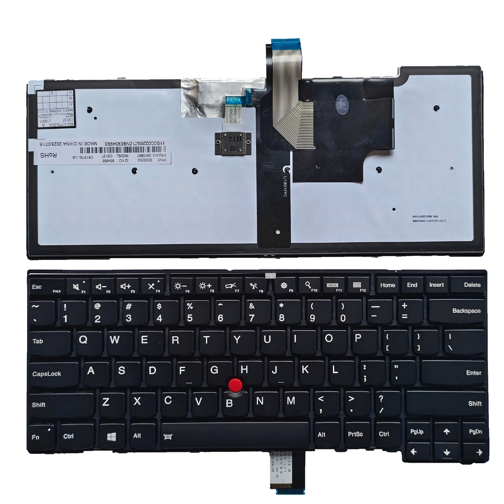 US Layout คีย์บอร์ดสําหรับ LENOVO IBM ThinkPad T431s T440s T450 L440 E431 E440 T440P T450s 04Y2763 0