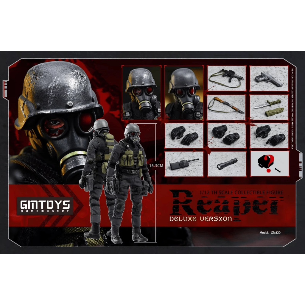 Gmtoys GM520 1/12 Resident Evil Death God Hank Huntsk เคลื่อนย้ายได้รูปทหาร