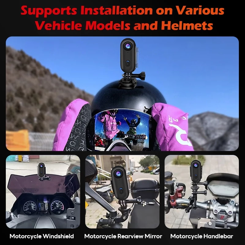 MODOFO กล้องจิ๋ว กล้องโกโปร กล้องแอคชั่น4K First Person View  ติดอกคอ มอเตอร์ไซค์ ขี่จักรยาน สัตว์เลี้ยง เด็ก Vlog ไลฟ์สต thumbnail 7