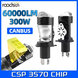 Roadsun 2pcs H4 LED ไฟหน้ารถหลอดไฟโปรเจคเตอร์เลนส์ 9003 HB2 …