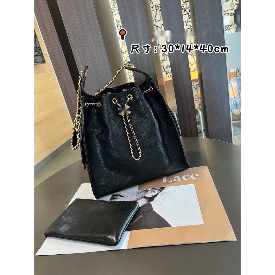 กระเป๋าถือผู้หญิง 25bag Caviar Chain Bag Multi-Pocket Crossbody ความจุขนาดใหญ่ Tote Bucket