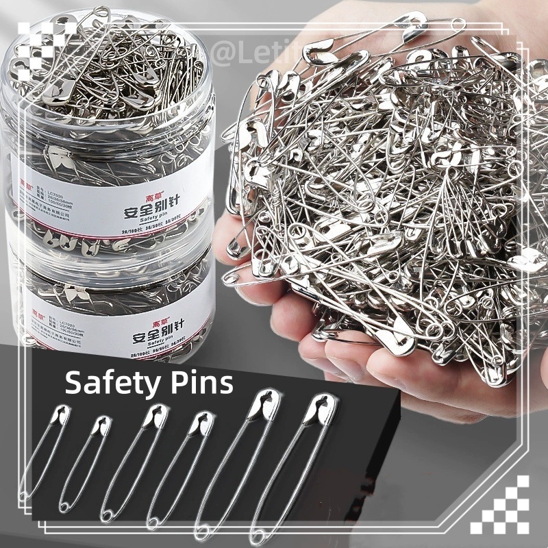 Letit | เข็มกลัดซ่อนปลาย สแตนเลส อุปกรณ์เย็บผ้า DIY กลัดผ้า-ติดกระดุม-งานคราฟต์