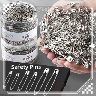 Letit | เข็มกลัดซ่อนปลาย สแตนเลส อุปกรณ์เย็บผ้า DIY กลัดผ้า-…