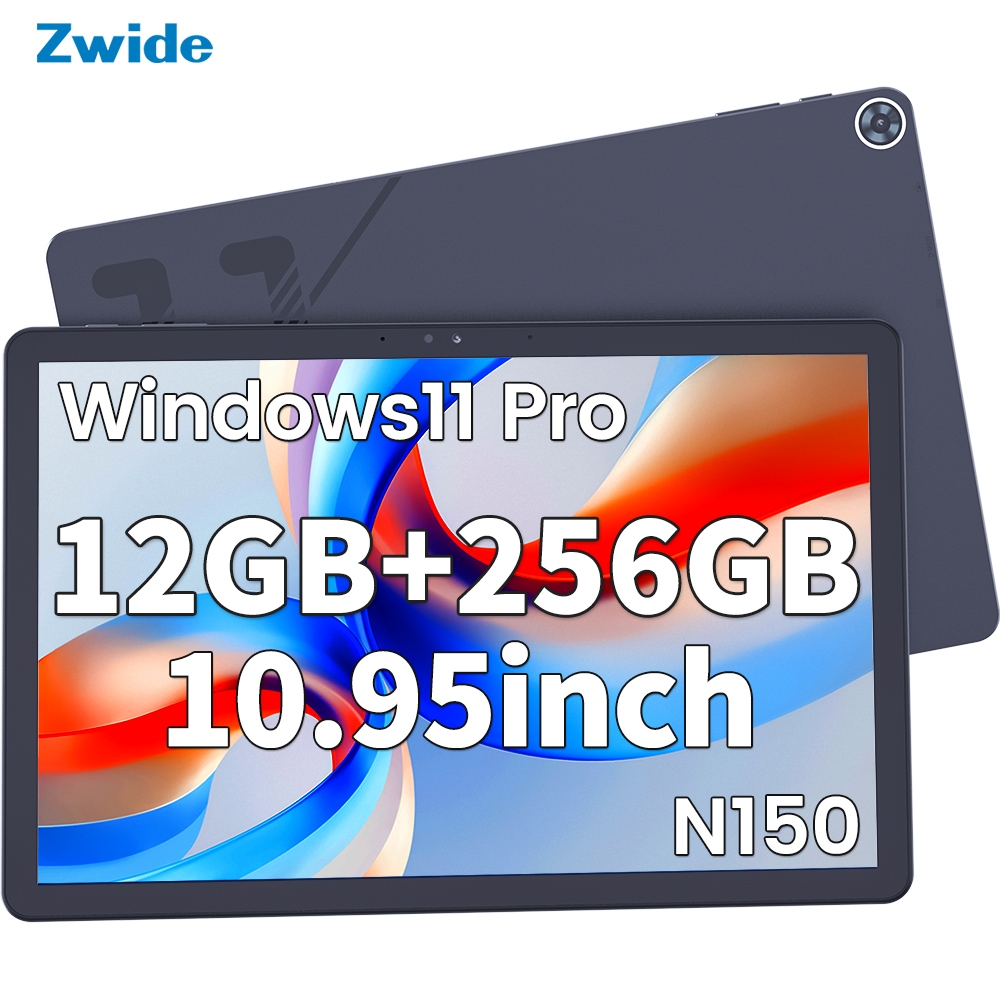 Zwide SA11 windows11 N150 แท็บเล็ตพีซี 10.95" 2-in-1 12GB RAM + 256GB ROM + สูงสุด 1TB ขยาย SSD 2-in