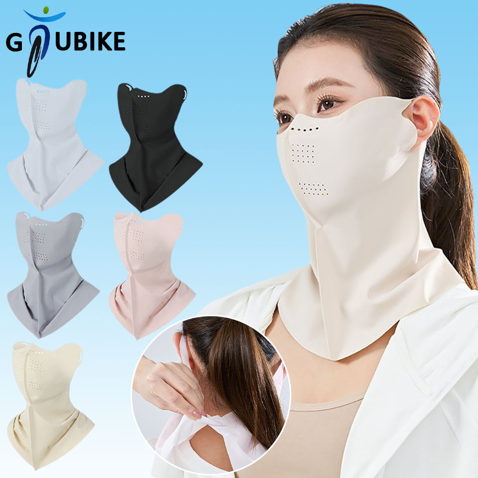 Gtubike UPF50+ ฤดูร้อนผ้าไหมน้ําแข็ง Breathable Outdoor Protection Solar Anti UV Breathable Mask