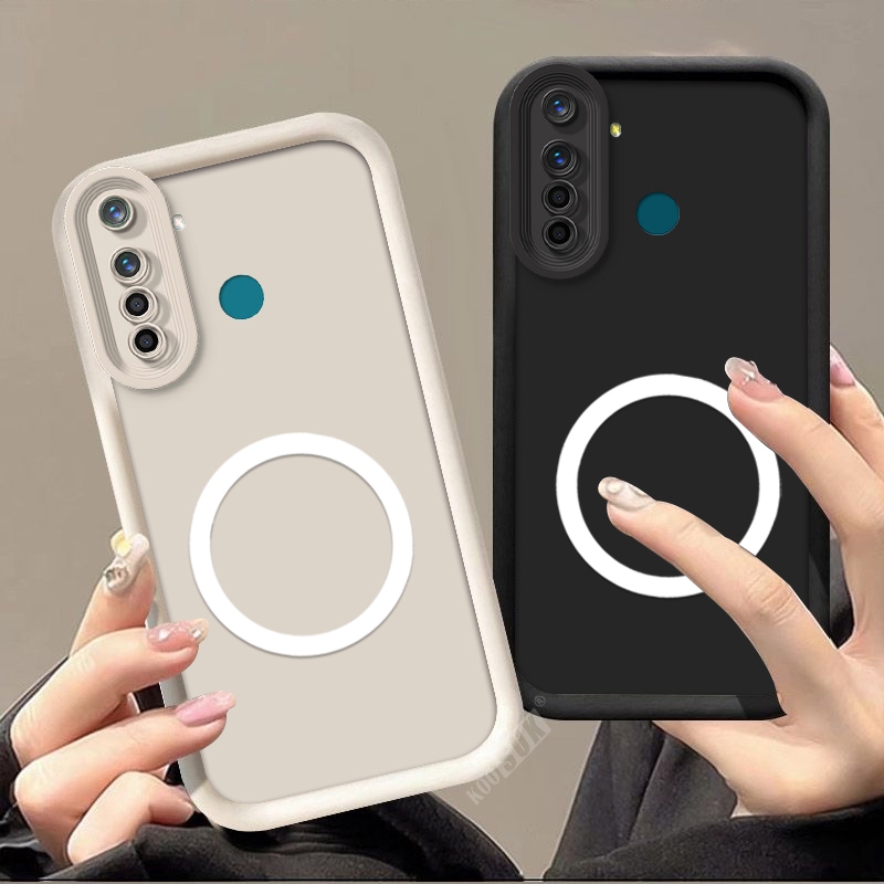 ปลอกสําหรับRealme 5 6 7 8 Pro 5i 6i 7i 5S 6S C17 C3 C3i Magnetic Attractionแผ่นเคสโทรศัพท์นุ่มป้องกันฝาครอบ
