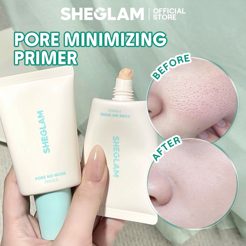 Sheglam Pore No More Primer Poreless Oil-Control Primer เครื่องสําอางน้ําหนักเบา Y2K แต่งหน้า