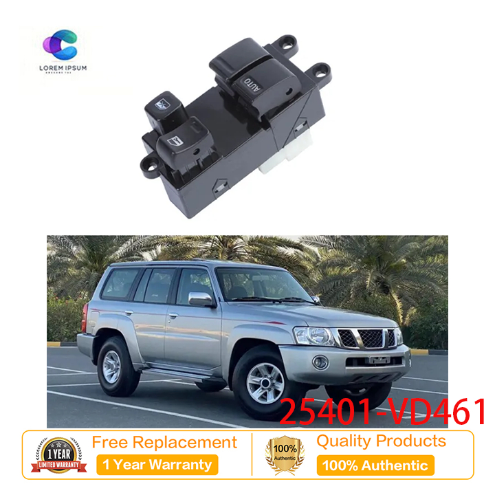 1 ชิ้น Power Window Master Control สวิทช์รถอุปกรณ์เสริมใหม่สําหรับ Nissan SAFARI Y61