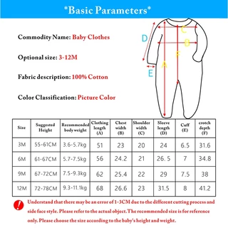 ทารกแรกเกิดเสื้อผ้าเด็กทารกการ์ตูนผ้าฝ้าย Footie Romper แขนยาวซิป Jumpsuit มาชุดแฟชั่น