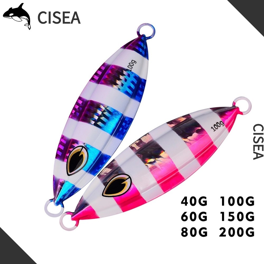 CISEA F165 เหยื่อยาง ปลา ตกปลา ตกปลา เหยื่อจิ๊ก เหยื่อ 40g 60g 80g 100g 150g 200g