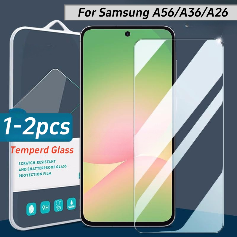 สําหรับ Samsung Galaxy A36/A56 ฟิล์มกระจกนิรภัยสําหรับ Samsung A36 ป้องกันหน้าจอสําหรับ Samsung A56 
