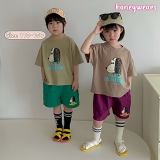 honeywears⚡️พร้อมส่ง⚡️ชุดเด็กน่ารักฤดูร้อน เสื้อยืดการ์ตูนลำ…
