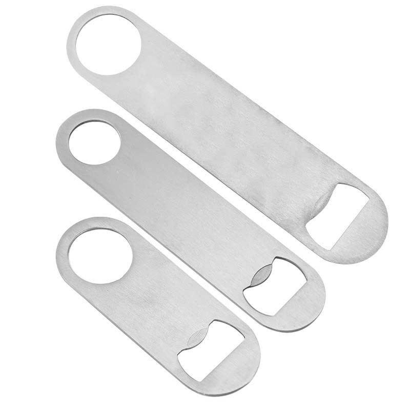 🛒 ที่เปิดขวดสแตนเลส ที่เปิดขวดแบนแบบสร้างสรรค์ ที่เปิดขวดเครื่องดื่มเบียร์ - รูปที่ 3