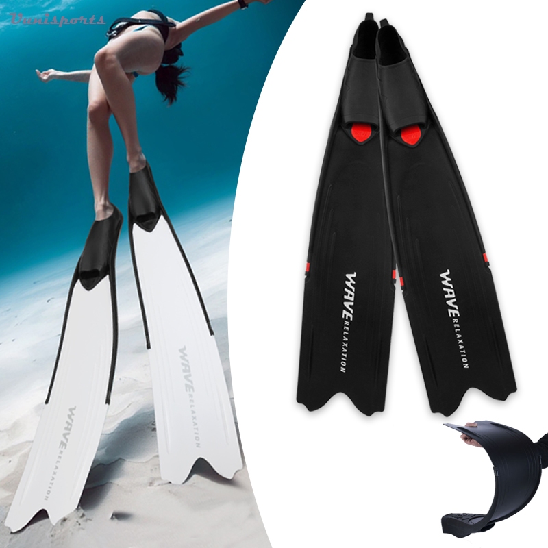 Uunisports Diving Fins Professional ผู้ใหญ่การฝึกอบรม Spearfishing ดําน้ํายาว Freediving Fins