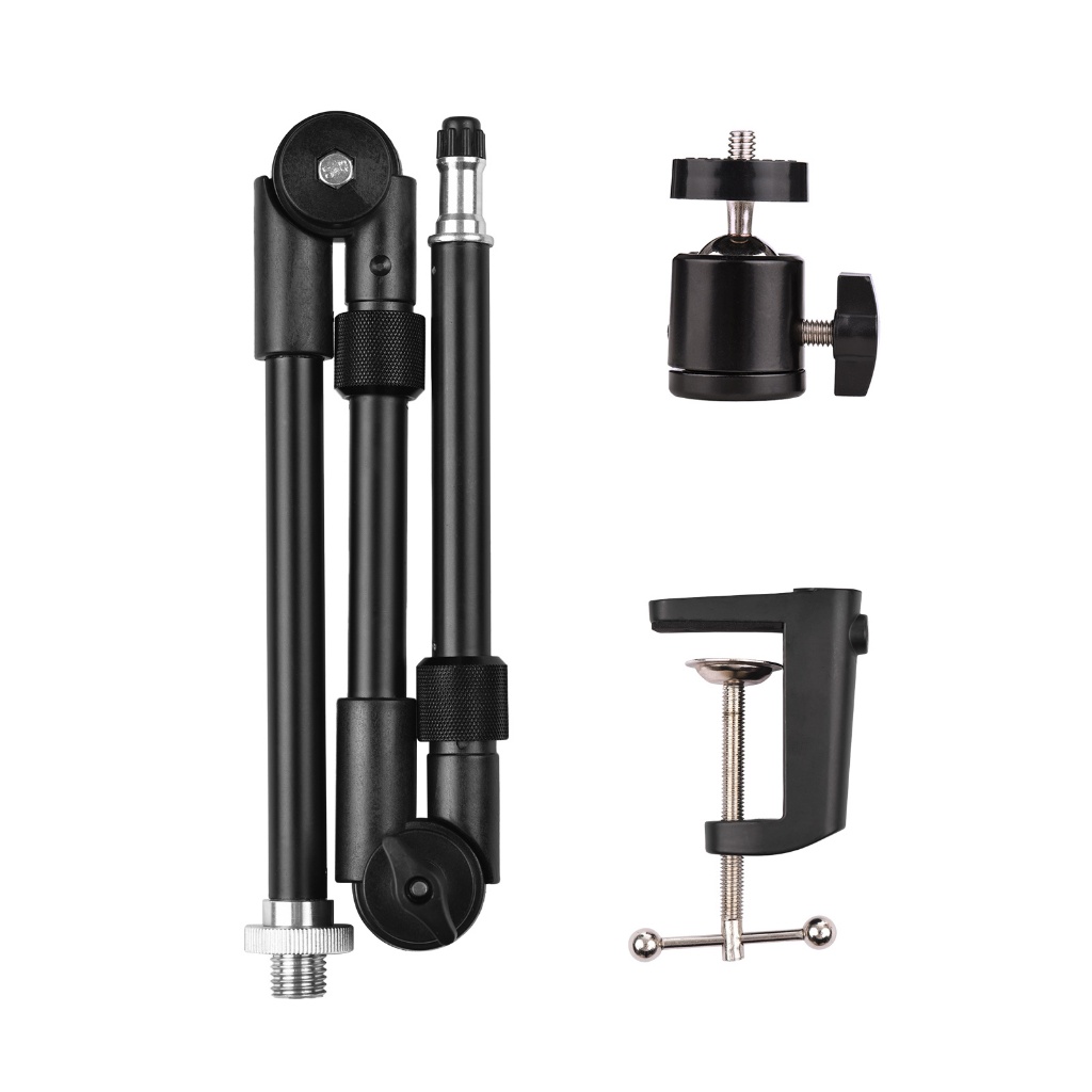 【จัดส่งด่วนในพื้นที่】 Andoer ST-01 อุปกรณ์เมาท์ขาตั้งโลหะ พับได้ พร้อมสกรูหัวบอล 1/4 นิ้ว รับน้ําหนักได้ 3 กก. - รูปที่ 7