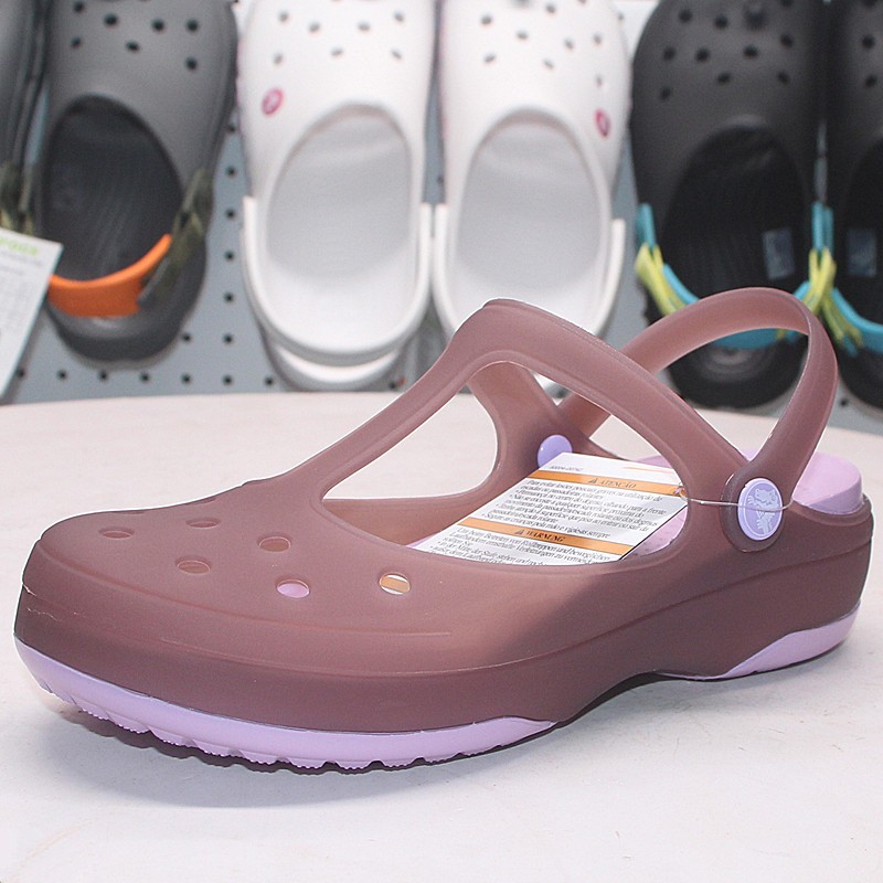 ต้นฉบับ 100% crocs ผู้หญิงรองเท้าแตะรองเท้าขนาดใหญ่ 202455