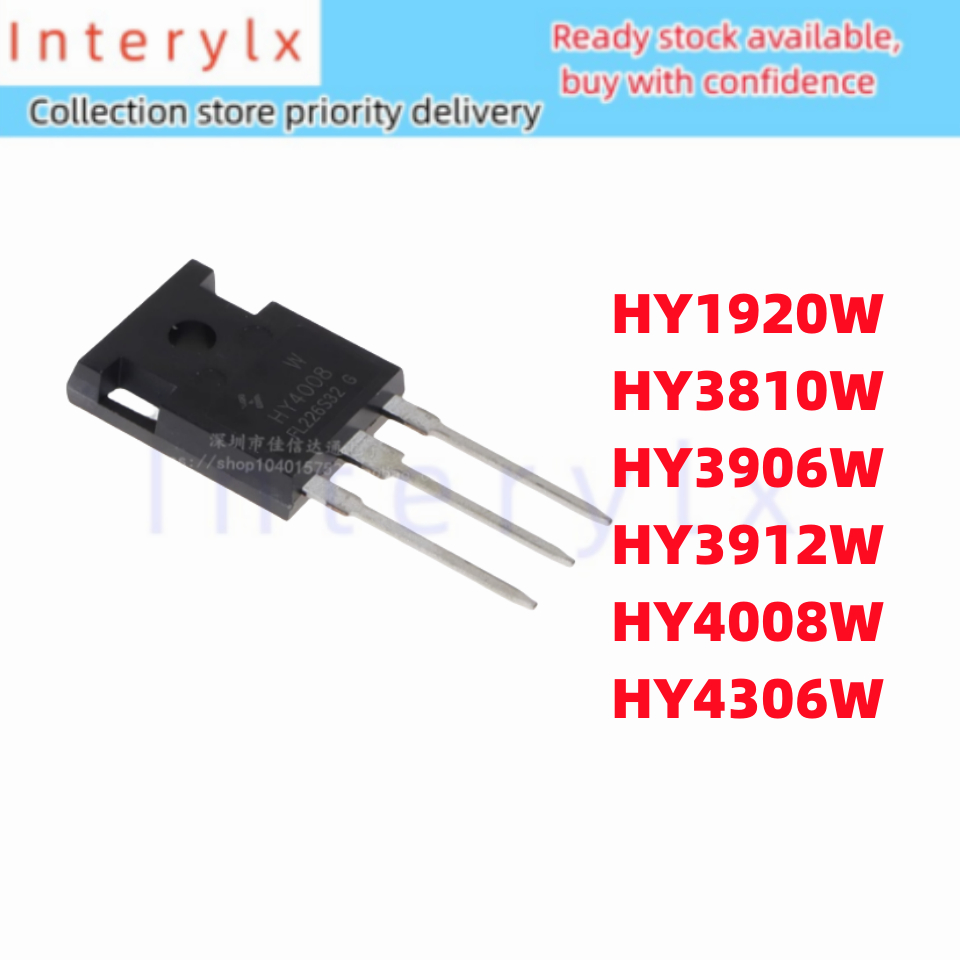 2 ชิ้น/ล็อตยี่ห้อใหม่ HY1920W HY3810W HY3906W HY3912W HY4008W HY4306W In-Line TO-247 Field Effect Tu