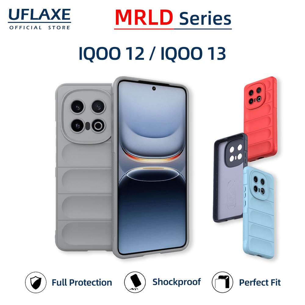 UFLAXE MRLD - เคส iQOO 12 / iQOO 13 - เคสกันกระแทกแบบนิ่ม | เคสโทรศัพท์ทนทาน กันลื่น ป้องกันรอยนิ้วม